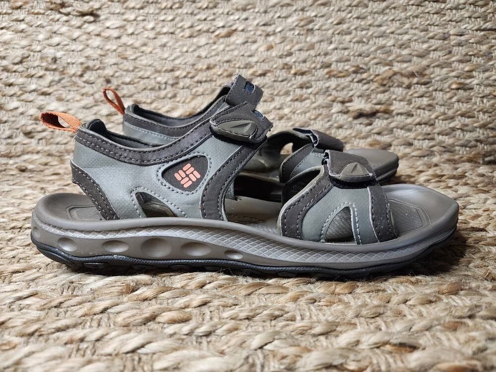 Columbia Mens Techsun Omni Grip Sport Sandals Gray Size 7 Outdoor Hiking